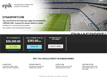 Tablet Screenshot of dynasport.com